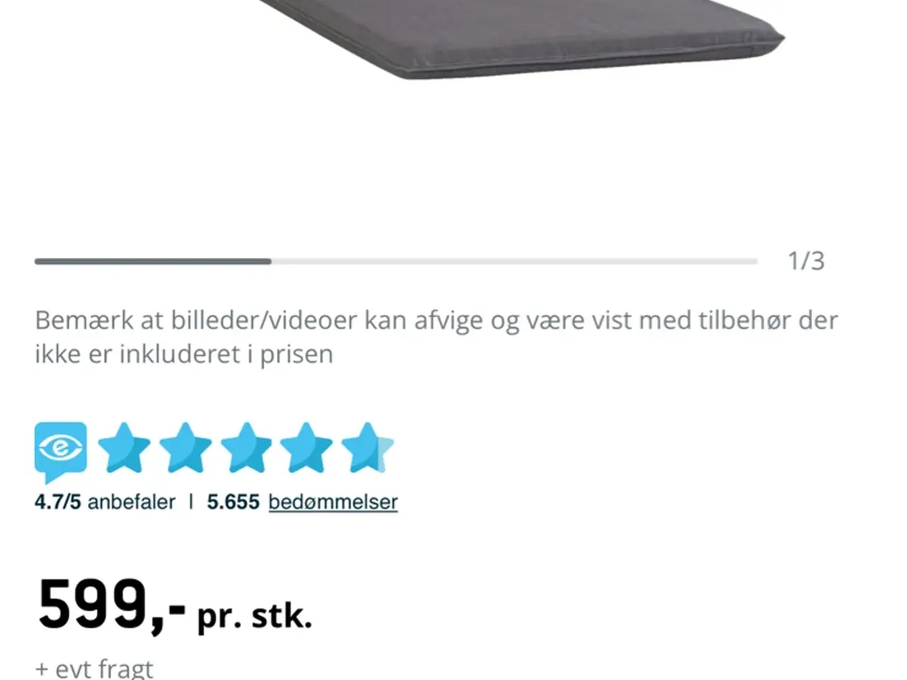 Billede 4 - Solseng med ny hynde