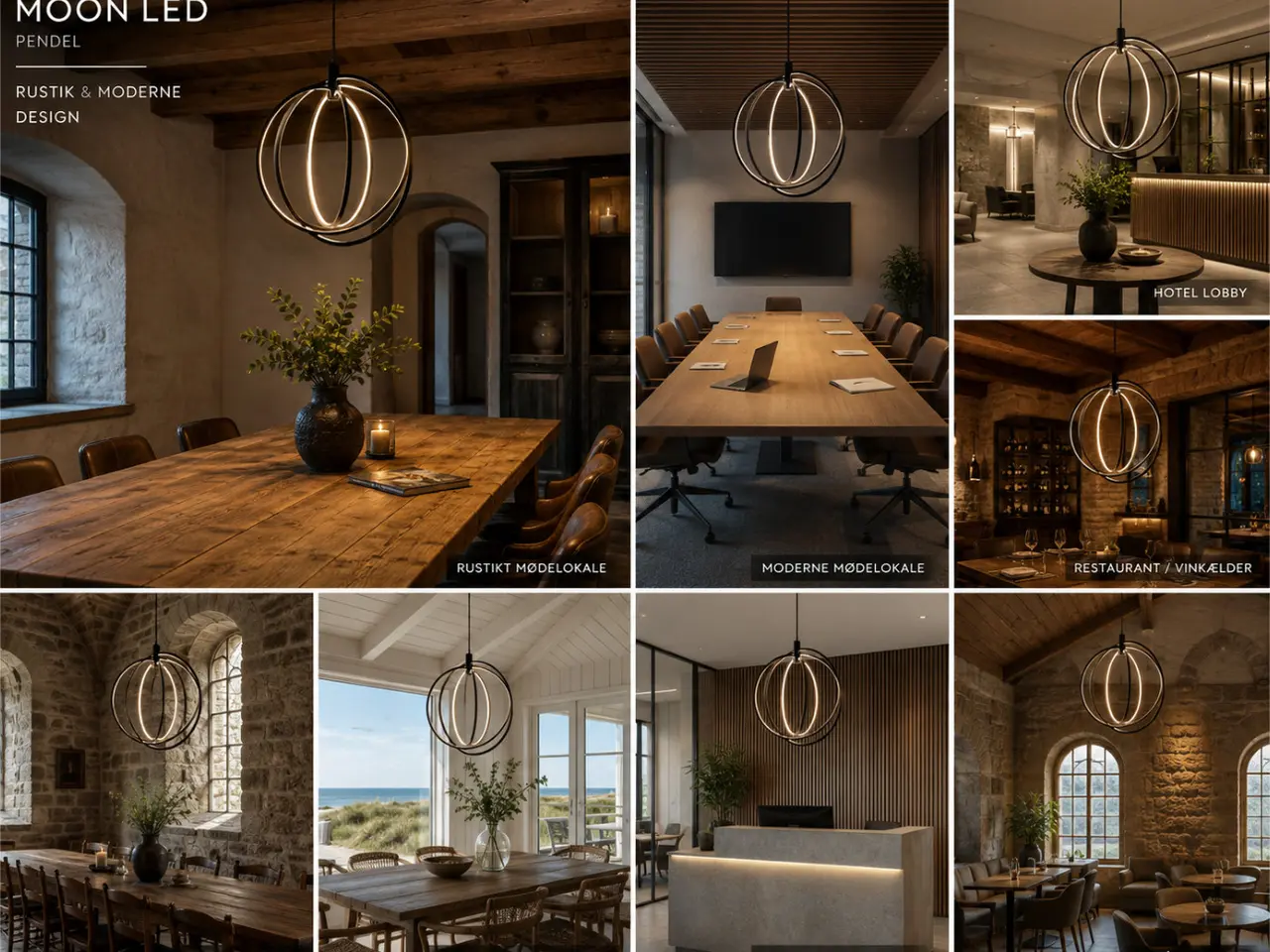Billede 1 - TrendLight Moon LED Pendel i rustik smedejern