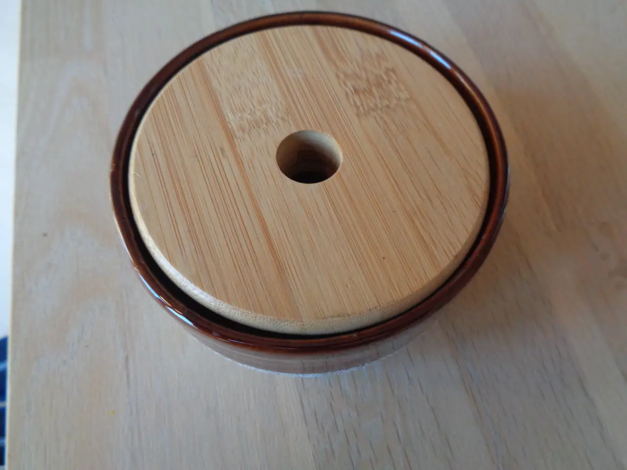 Billede 5 - Porcelæns krukke med låg 