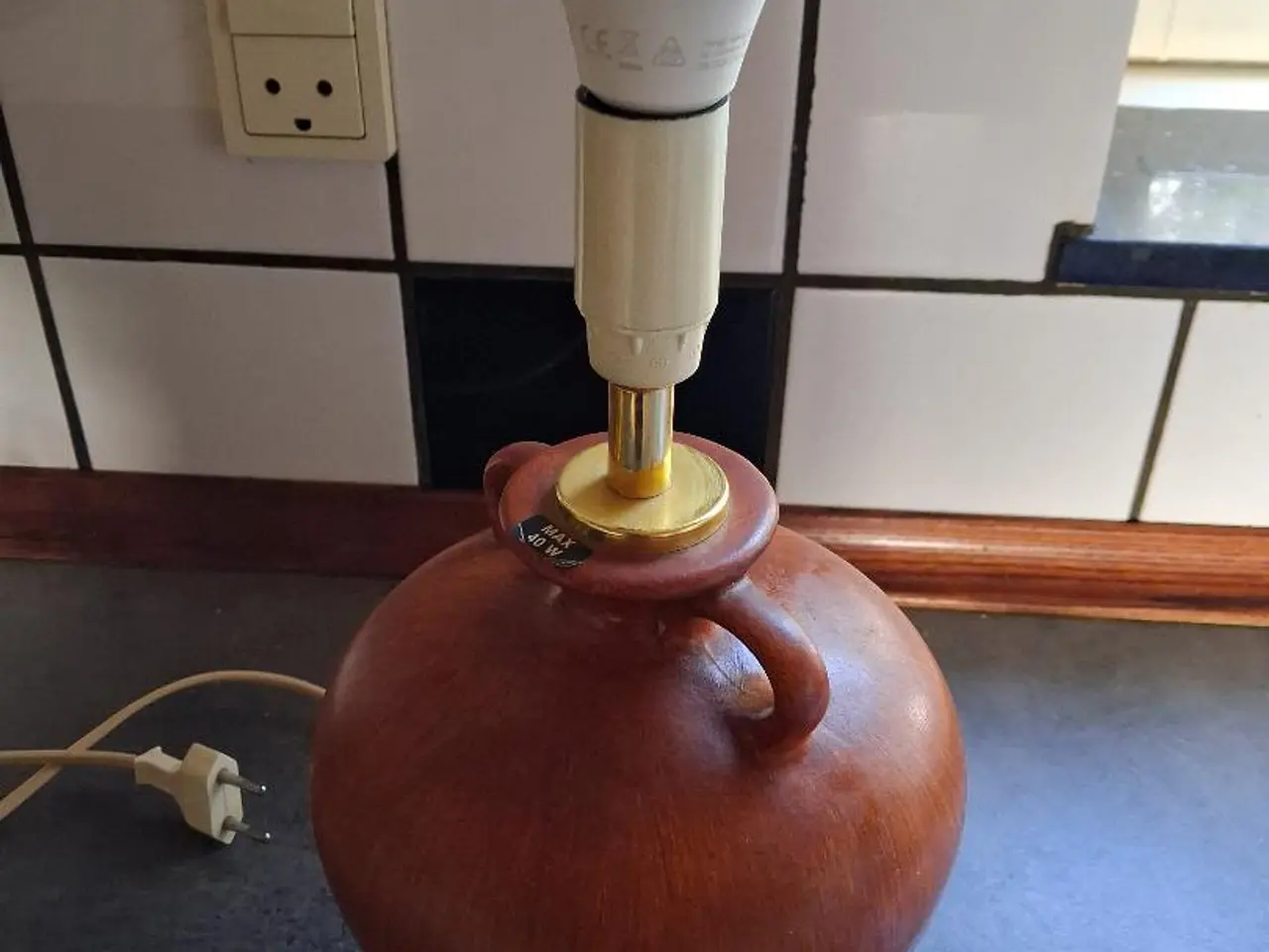 Billede 4 - Odreco vintage bordlampe – Dansk design med plisse