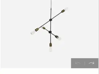 house doctor lampe molecular messing sort