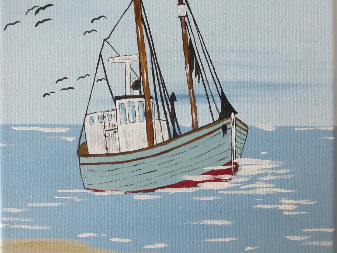 Billede 1 - ACRYL-MALERI nr. 486