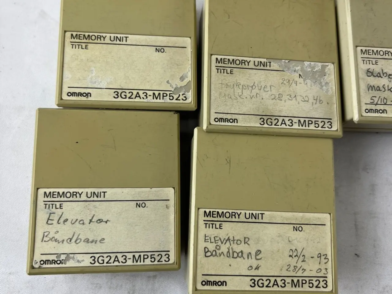 Billede 6 - Omron 3G2A3-MP523 Memory Unit parti of 5 PLC