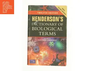 Henderson's Dictionary of Biological Terms af Eleanor, Henderson, I. F. Lawrence (Bog)