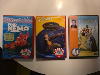 Lyt & Læs 3 forskellige (Lydbog CD) Disney m.m.