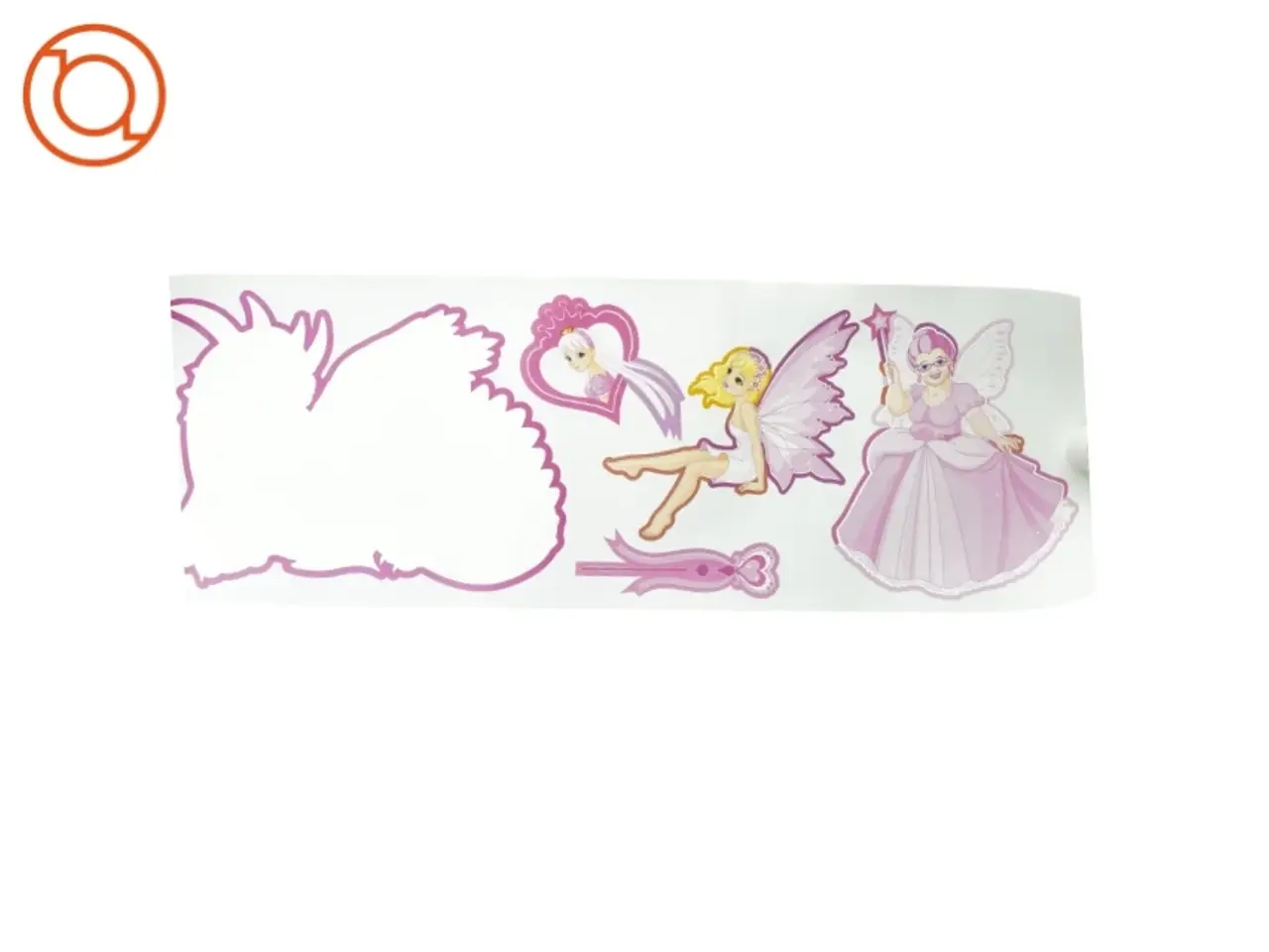 Billede 3 - Wall stickers med prinsesse tema 5 ark (str. 70 x 24 cm)