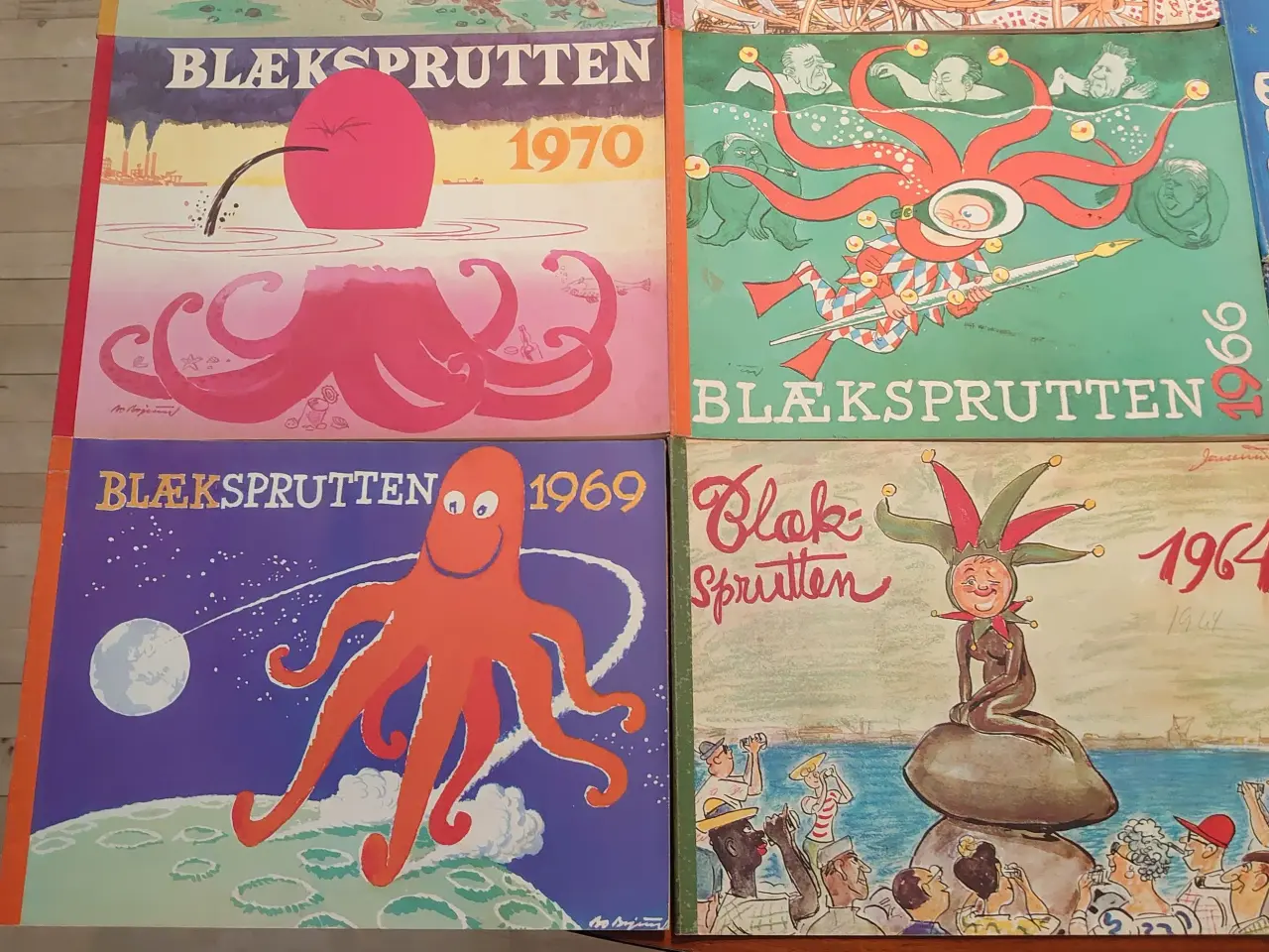 Billede 6 - 11 stk "Blæksprutten fra 1961-1975.