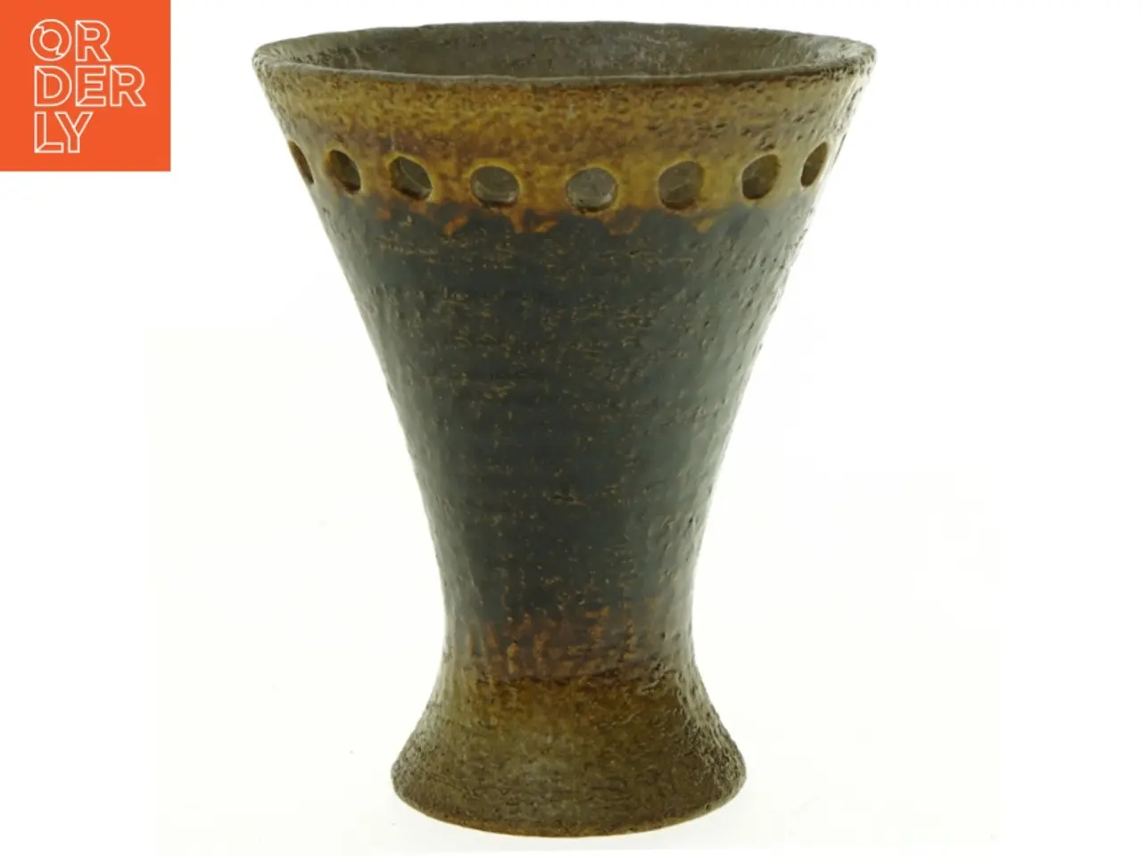 Billede 1 - Keramik Lampe skærm med lys huller (str. 15 x 19 cm)