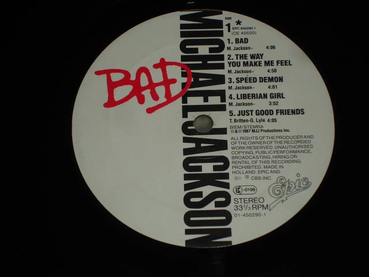 Billede 6 - (Sender gerne ) Michael Jackson – Bad