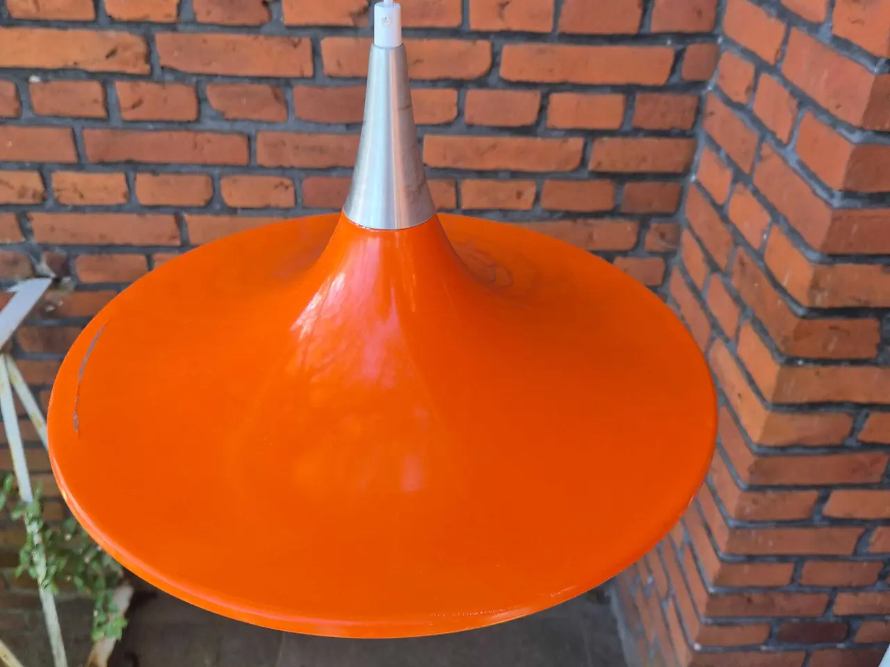Billede 2 - Stor orange trompetpendel med alutop