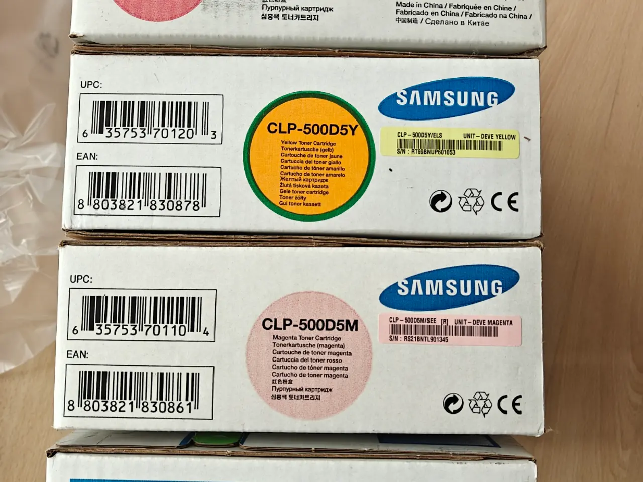 Billede 1 - Samsung CLP-500D5M / 500D7K / 500D5Y tonere