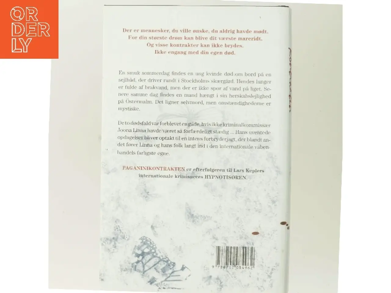 Billede 3 - Paganinikontrakten : Kriminalroman (Danish Language) af Lars Kepler (Bog)