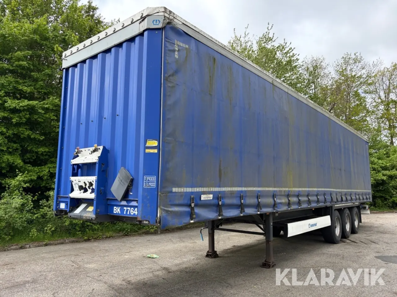 Billede 1 - Sættevogn / gardintrailer Krone SDP-03 - 39.000kg
