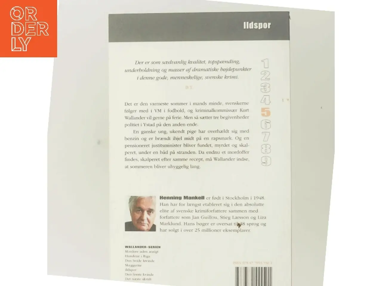 Billede 3 - Ildspor af Henning Mankell (Bog)