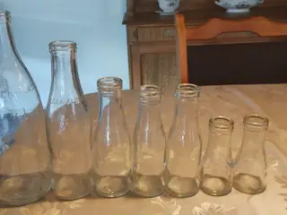 7 mælke- og fløde flasker