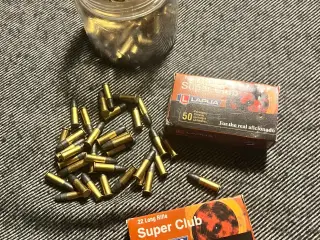 Salonriffel ammunition: Standard og Super Speed.