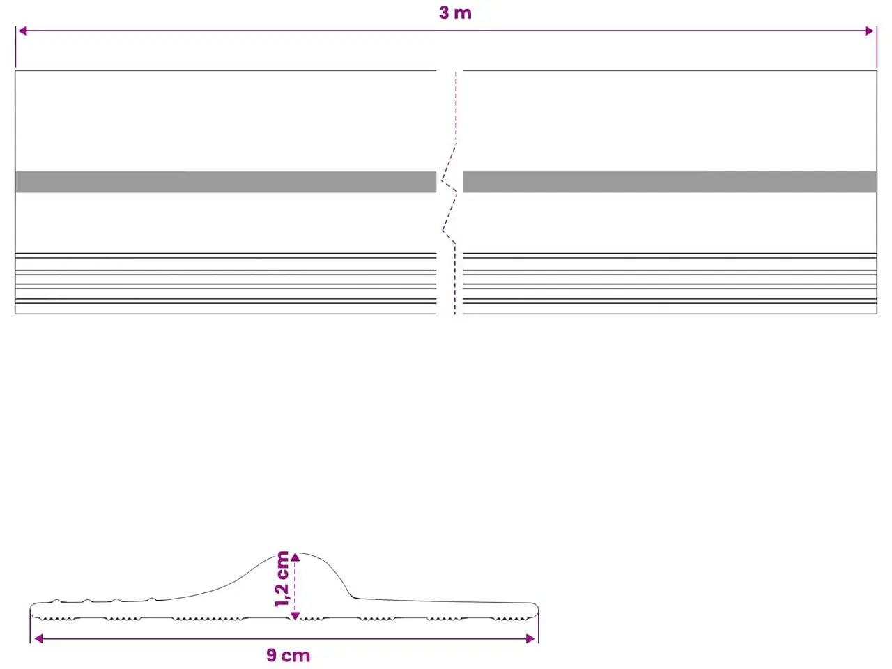 Billede 8 - Garage gulvforsegling sort og gul 12 x 90 mm 3 m PVC