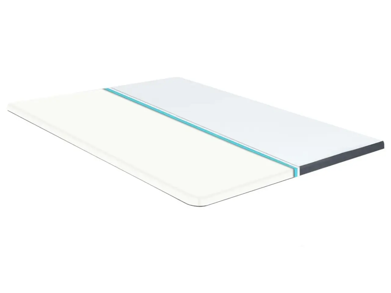 Billede 3 - Topmadras 200×140×5 cm - medium blød, aftageligt betræk