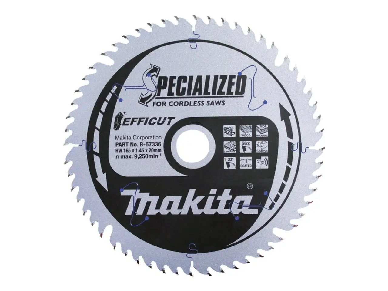 Billede 1 - Rundsavsklinge 165 mm - Makita Efficut, 56 tænder