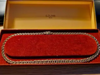 Massiv Bismark kæde 14k, 7,3mm bred x 42,5cm