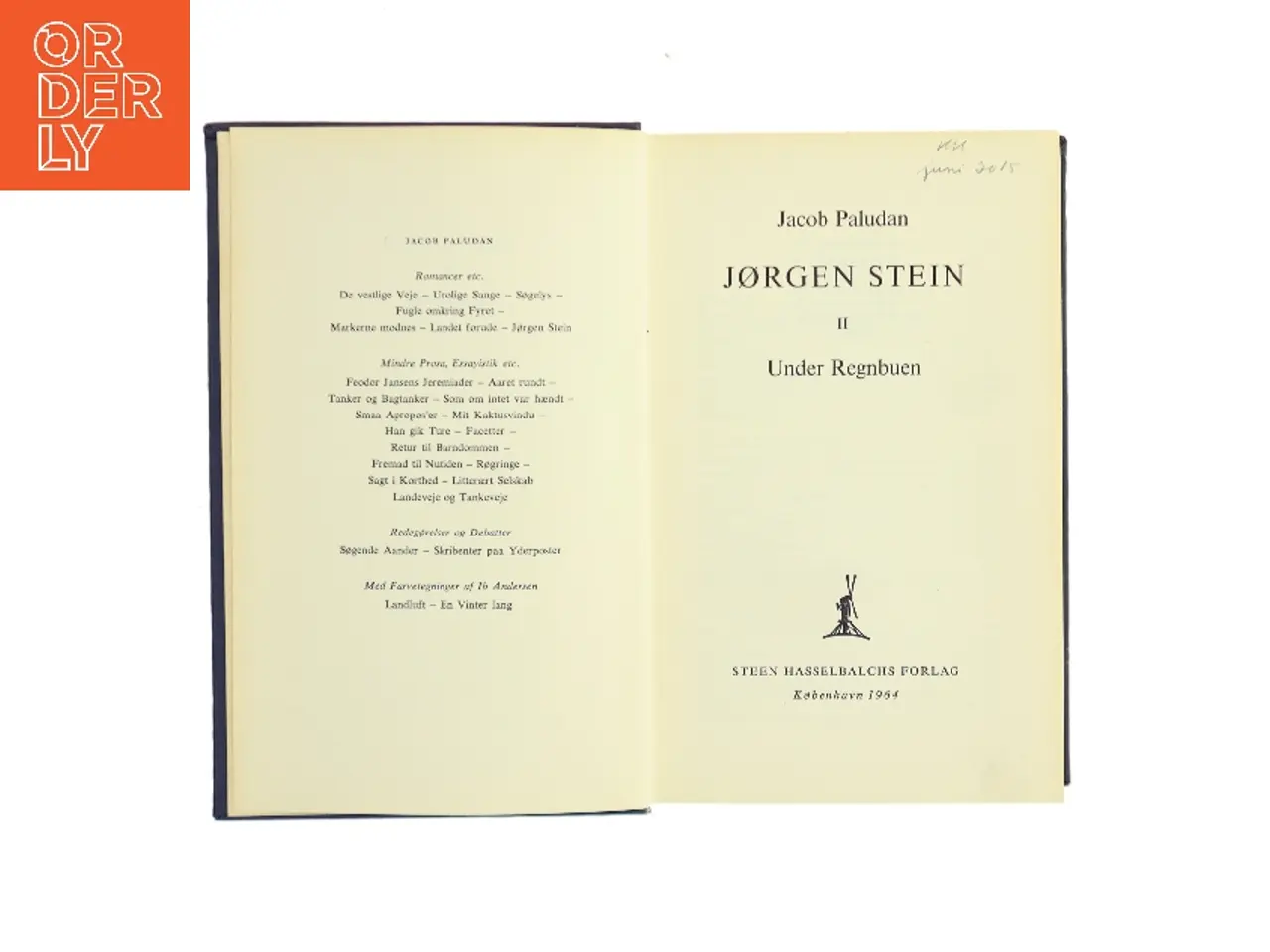 Billede 1 - Jørgen Stein II: Under Regnbuen af Jacob Paludan (Bog)