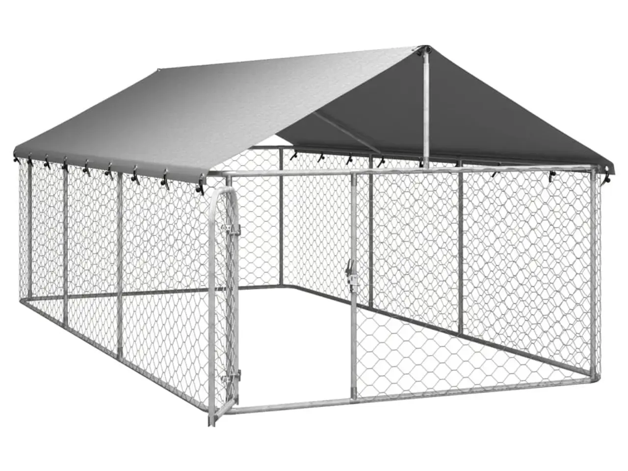 Billede 4 - Udendørs hundebur med tag - 400 x 200 x 150 cm