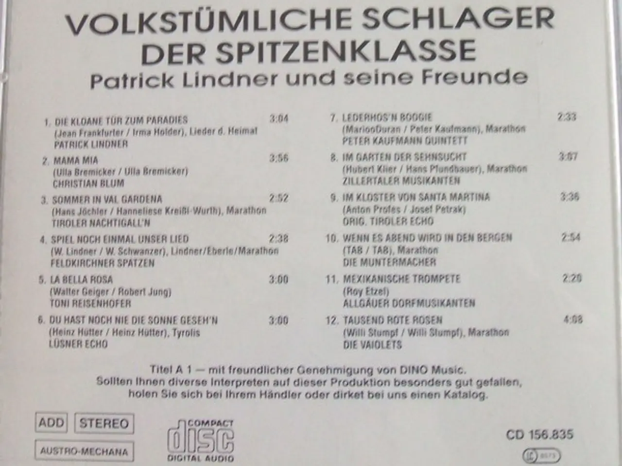 Billede 2 - Patrick Lindner Und… – Volkstümliche… – CD