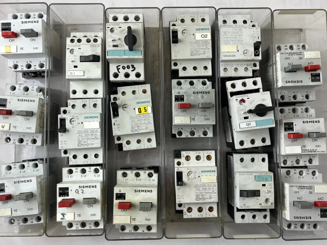 Billede 1 - Siemens Motor Starter parti 18pcs 3VE1 3RV 3VU