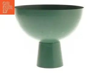 Grøn vase (str. 18x15 cm)