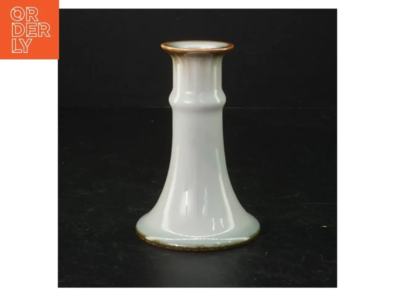 Billede 1 - Porcelæns lysestage (str. 13 cm)