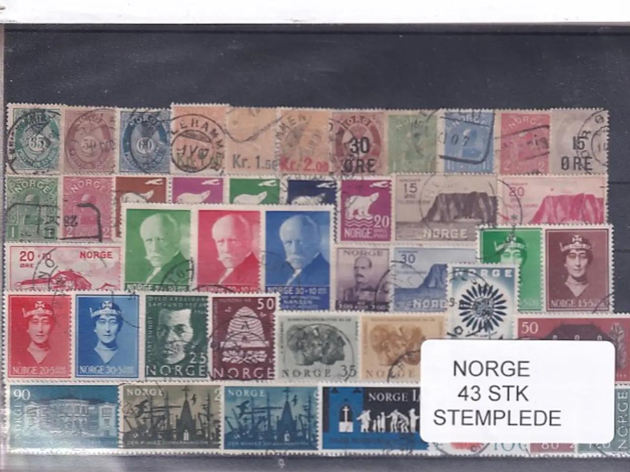 Billede 1 - Norge Samling - 43 Stk.  - Stemplet