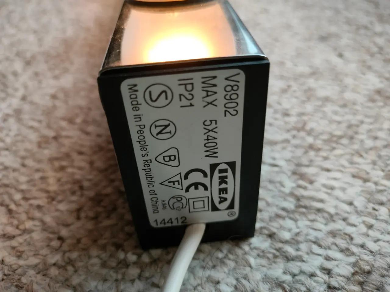 Billede 1 - elektrisk lampe