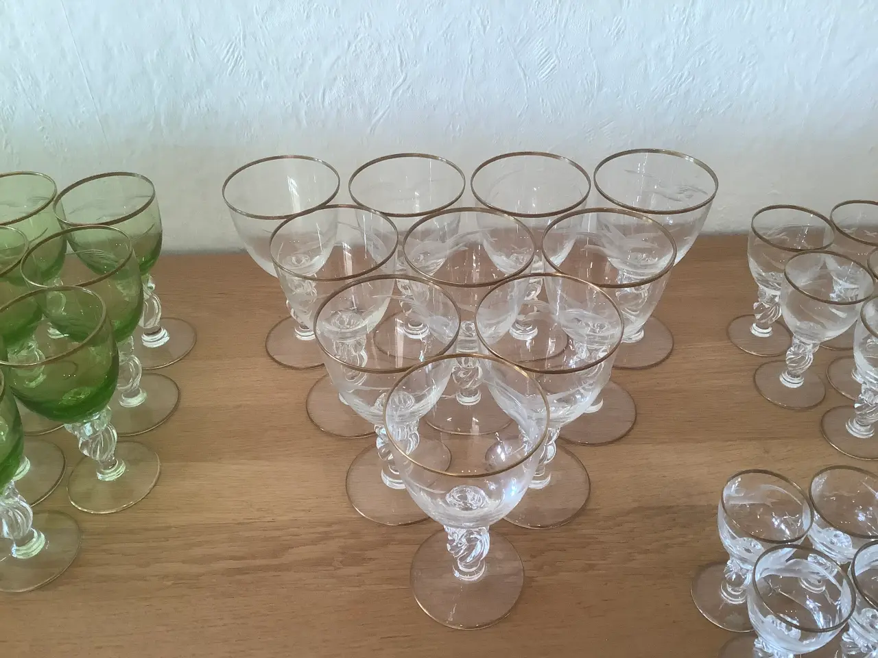 Billede 2 - Lyngby måge glas med guldkant