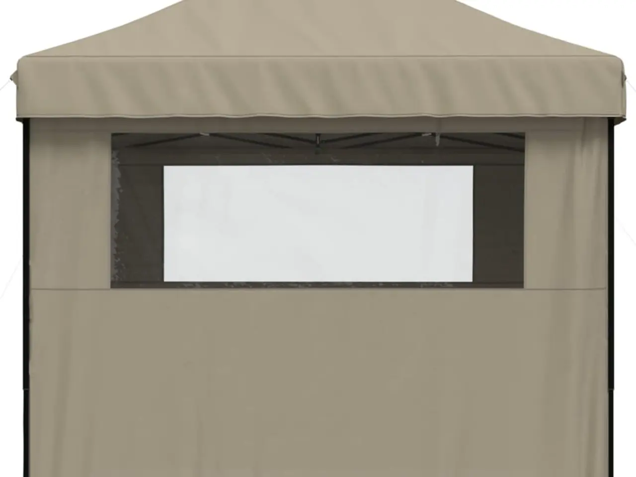 Billede 4 - Foldbart pop up-festtelt med 4 sidevægge gråbrun