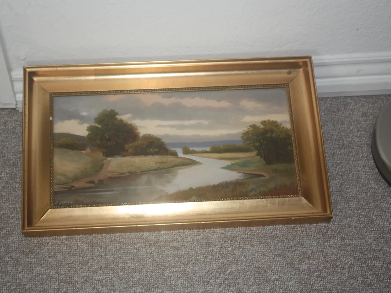 Billede 3 - Oliemaleri af J.Jensen 56 cm x 33 cm