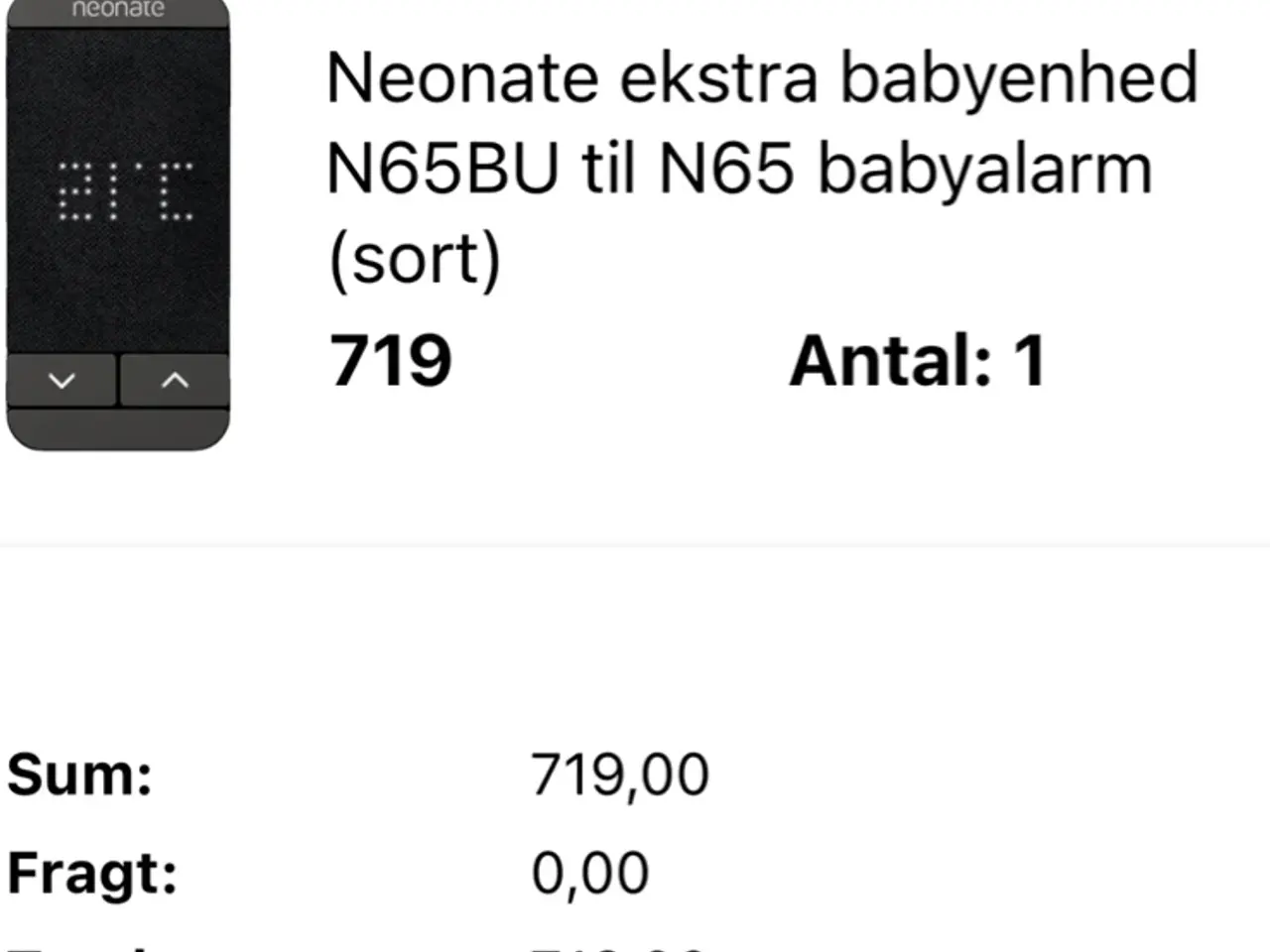 Billede 1 - Neonate baby unit N65, V2 (den nyeste model)