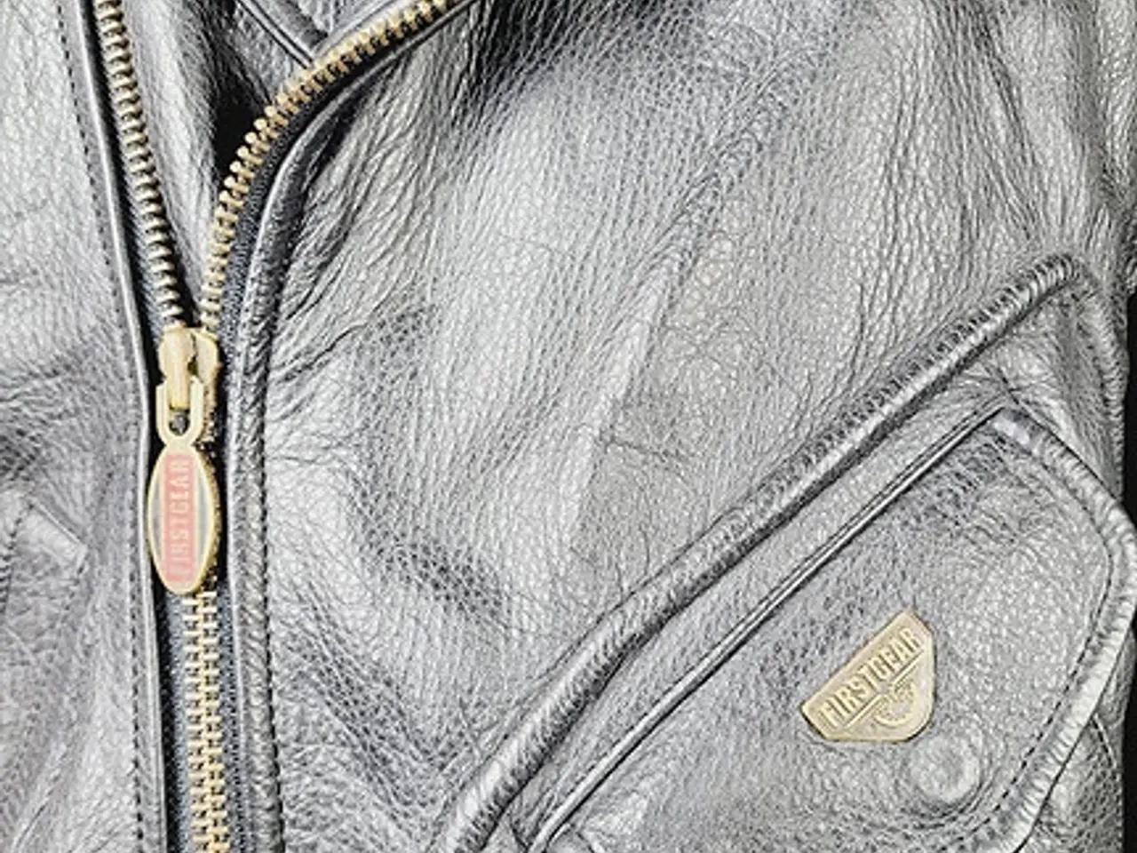 Billede 8 - ⭐️- FIRST GEAR Biker Classic Læderjakke XL