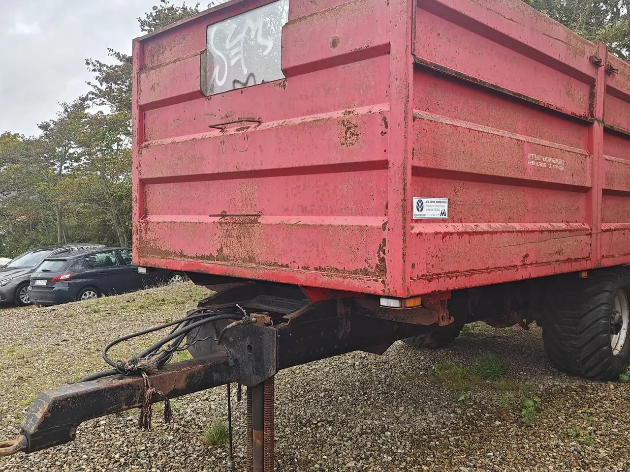 Billede 1 - - - - Tipvogn med bremser