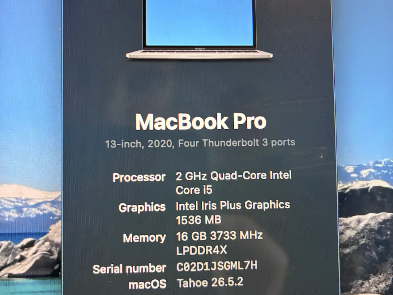 Billede 9 - MacBook Pro 13” 2020 – i5 / 16 GB / 512 GB SSD