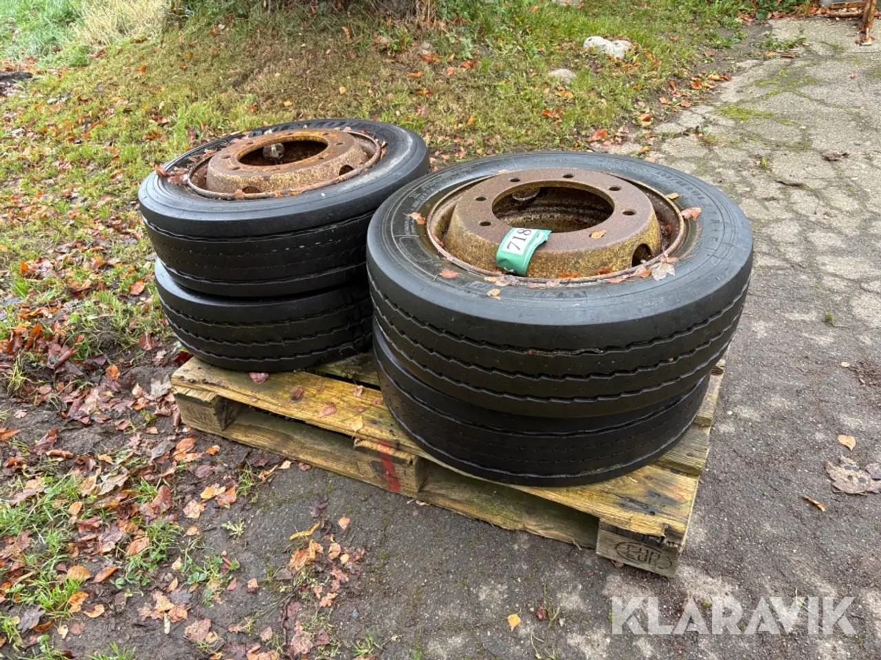 Billede 2 - Dæk med fælg Dunlop og michellin