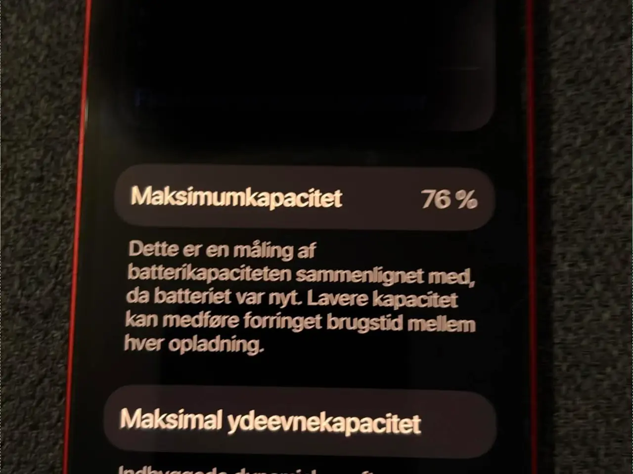 Billede 7 - RØD IPHONE 13 128gb | Perfekt skærm uden ridser