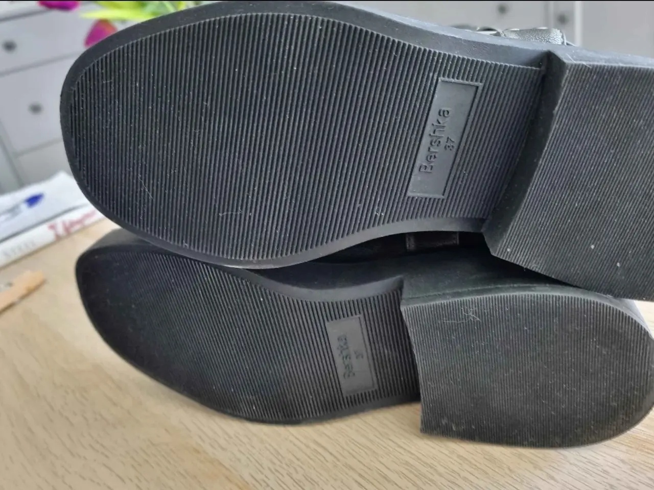 Billede 9 - Bershka helårs biker støvler, sort stonewash look