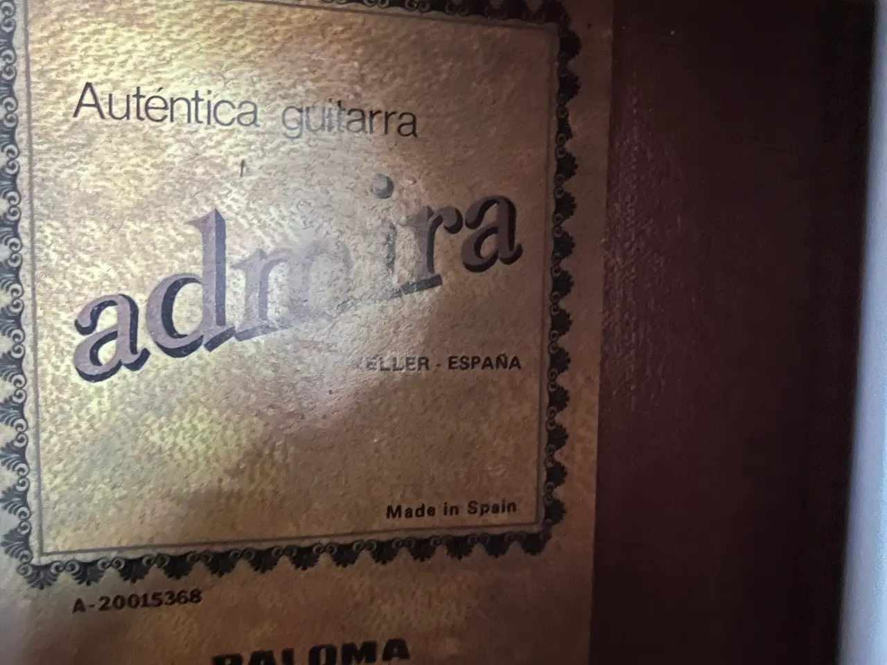 Billede 2 - Guitar Admira - Paloma
