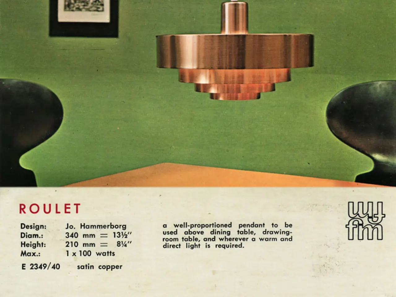 Billede 10 - Roulet pendel Jo Hammerborg Fog & Mørup