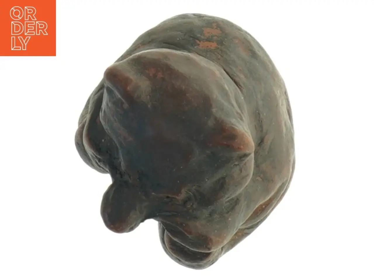 Billede 3 - Lerskulptur af bjørn (str. 9x6 cm)