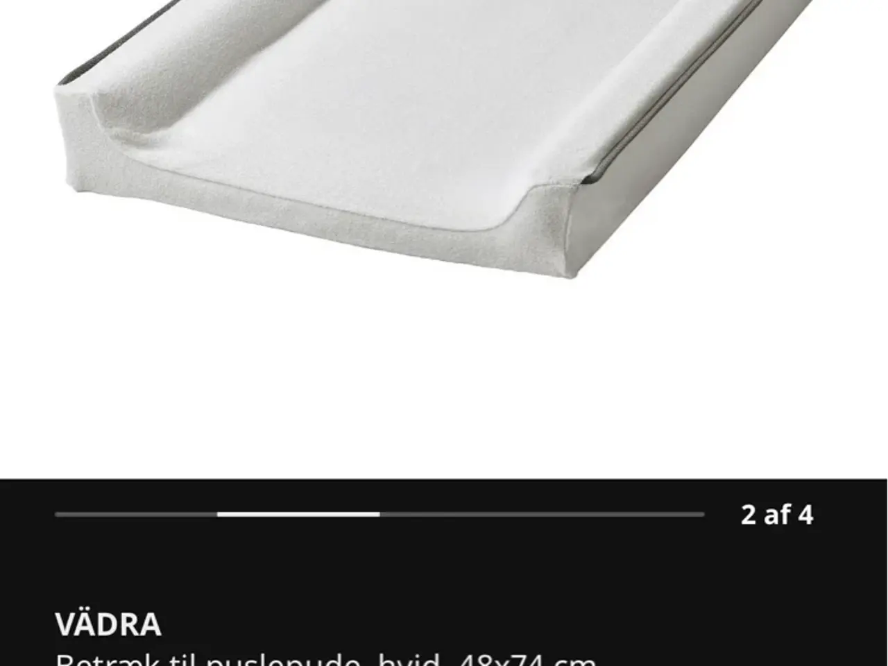 Billede 6 - IKEA VÄDRA puslepude hvid 48x74 cm