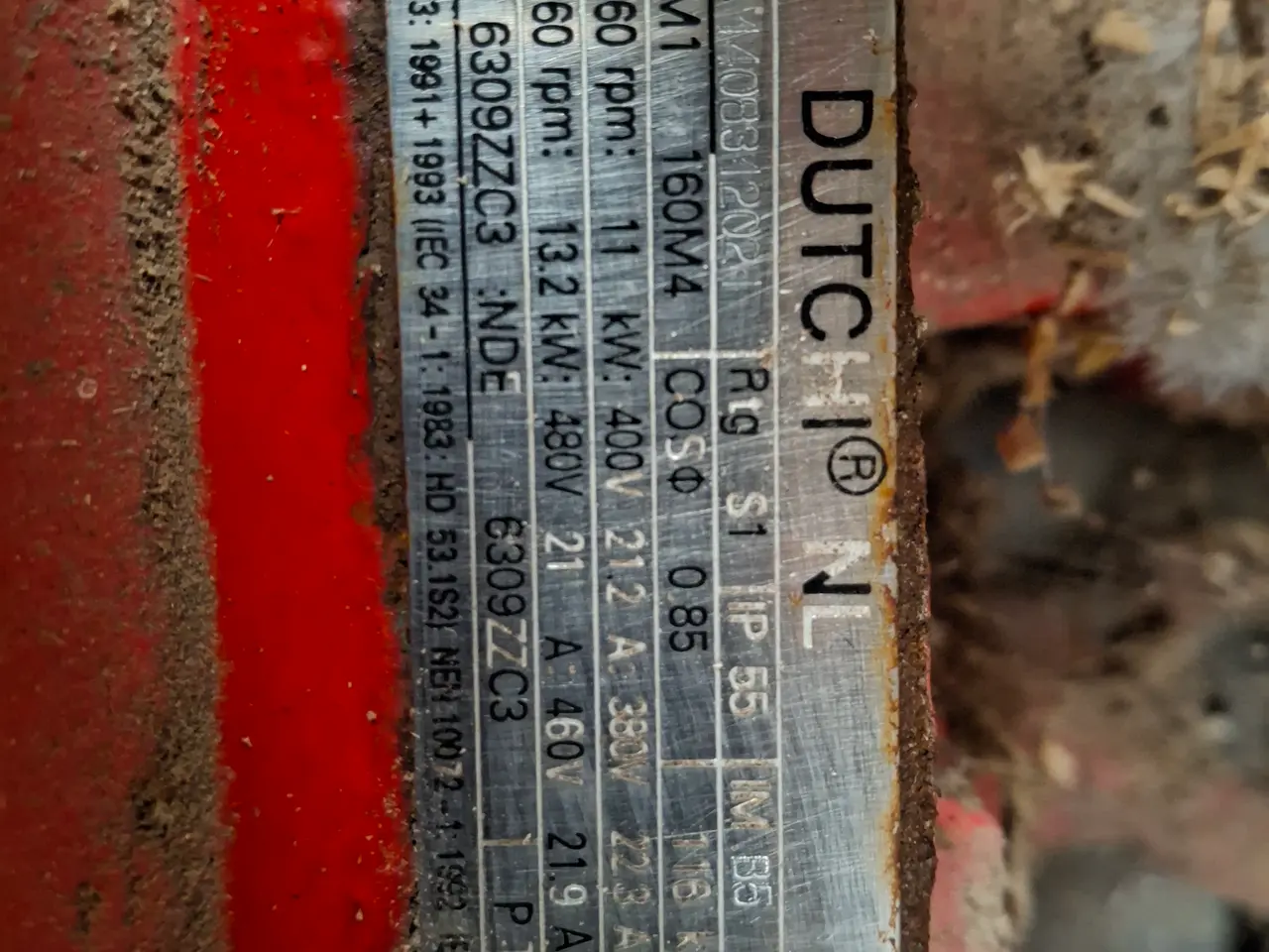 Billede 3 - Dutchi 11 kW elmotor – 3-faset