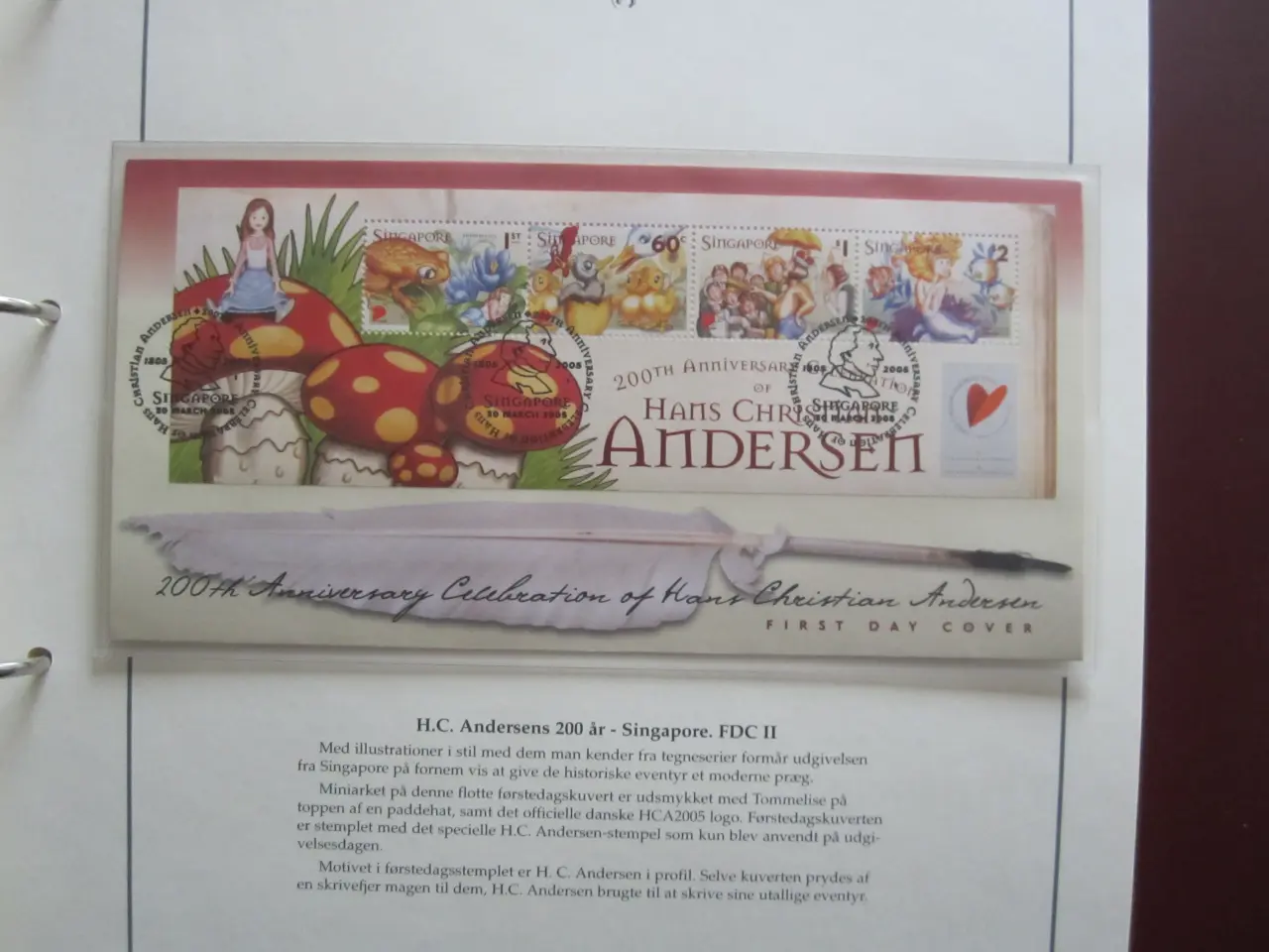 Billede 7 - H.C. Andersen 200 år frimærke udgivelser i album