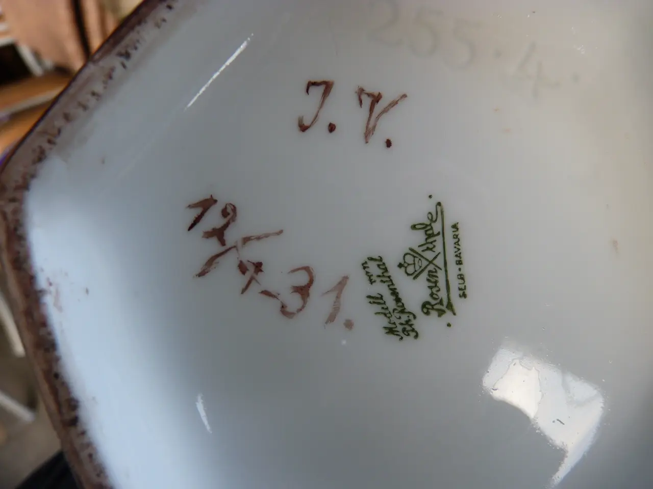 Billede 2 - Vase fra 1931. Model lavet af frk. Rosenthal