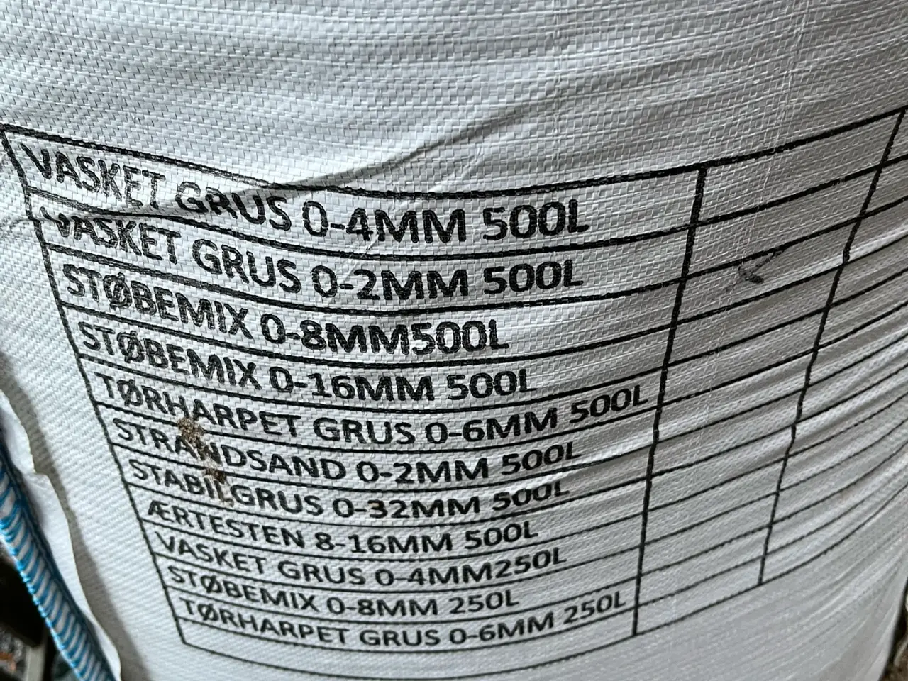 Billede 1 - Bigbag med støbemix 0-8 500L